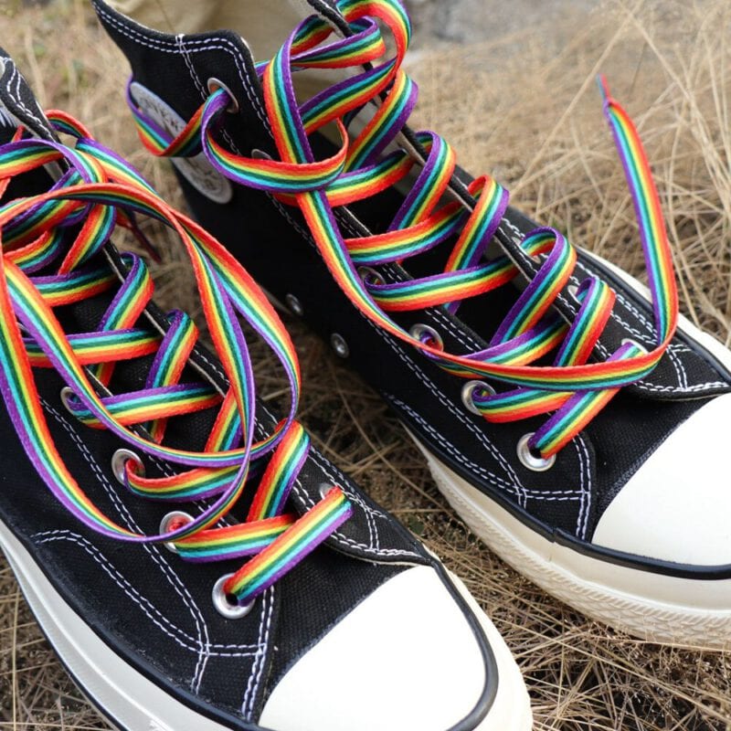 Pride Schuhbänder Regenbogen Schnürsenkel - Bunt & LGBTQ Pride Schnürsenkel 140cm