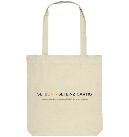 Supporter Shirt - Sei bunt! - Organic Tote-Bag – Bild 2